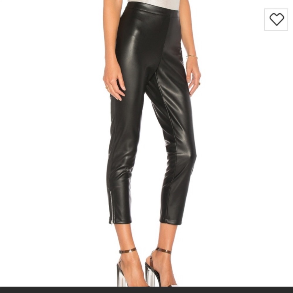 Faux leather pants